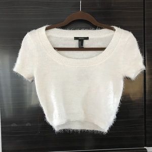 Forever 21 Fuzzy Crop Top